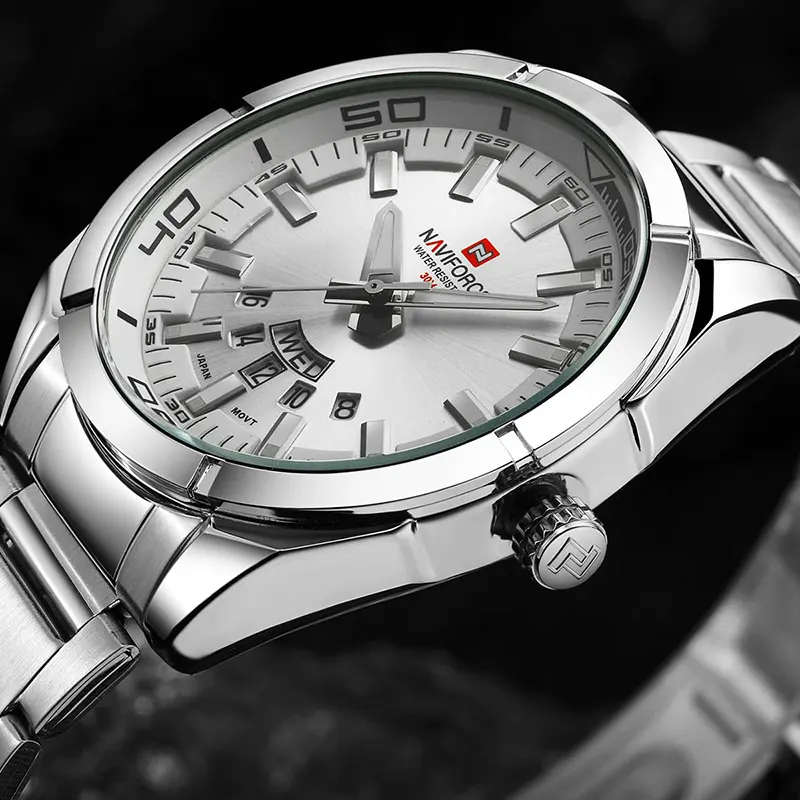 Naviforce Fashion NF9038 Silver Dial Men's Watch